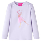 Vidaxl kindershirt met lange mouwen 140 lichtlila