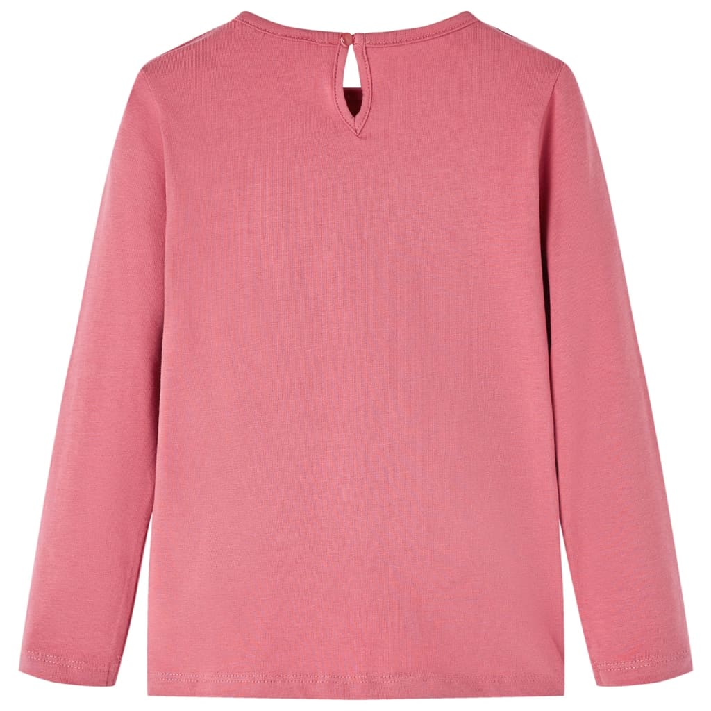 Vidaxl kindershirt met lange mouwen 104 oudroze