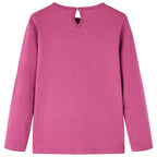 Vidaxl kindershirt met lange mouwen 140 frambooskleurig