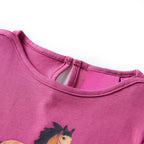 Vidaxl kindershirt met lange mouwen 140 frambooskleurig