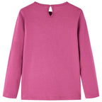 VidaXL Kindershirt met lange mouwen 140 frambooskleurig