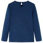 VidaXL Kindershirt met lange mouwen 140 marineblauw
