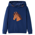 Vidaxl kindertrui met capuchon 116 marineblauw
