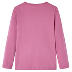 Vidaxl kindershirt met lange mouwen 104 frambozenkleur
