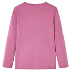 VidaXL Kindershirt met lange mouwen 116 frambozenkleur