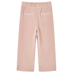 VidaXL Kinderbroek 92 ribfluweel Lichtroze