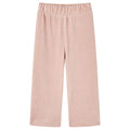 Vidaxl kinderbroek 104 ribfluweel lichtroze