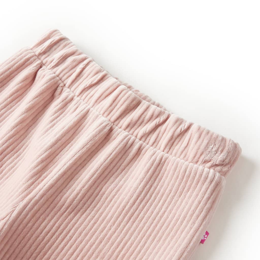 Vidaxl kinderbroek 104 ribfluweel lichtroze