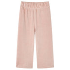 VidaXL Kinderbroek 128 ribfluweel Lichtroze