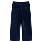 Vidaxl kinderbroek 92 ribfluweel marineblauw