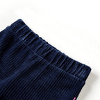 Vidaxl kinderbroek 92 ribfluweel marineblauw