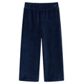 Vidaxl kinderbroek 128 ribfluweel marineblauw