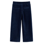 Vidaxl kinderbroek 128 ribfluweel marineblauw