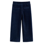 VidaXL Kinderbroek 140 ribfluweel marineblauw
