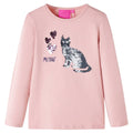 Vidaxl kindershirt met lange mouwen 92 lichtroze