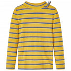 VidaXL Kindershirt met lange mouwen 116 okerkleurig