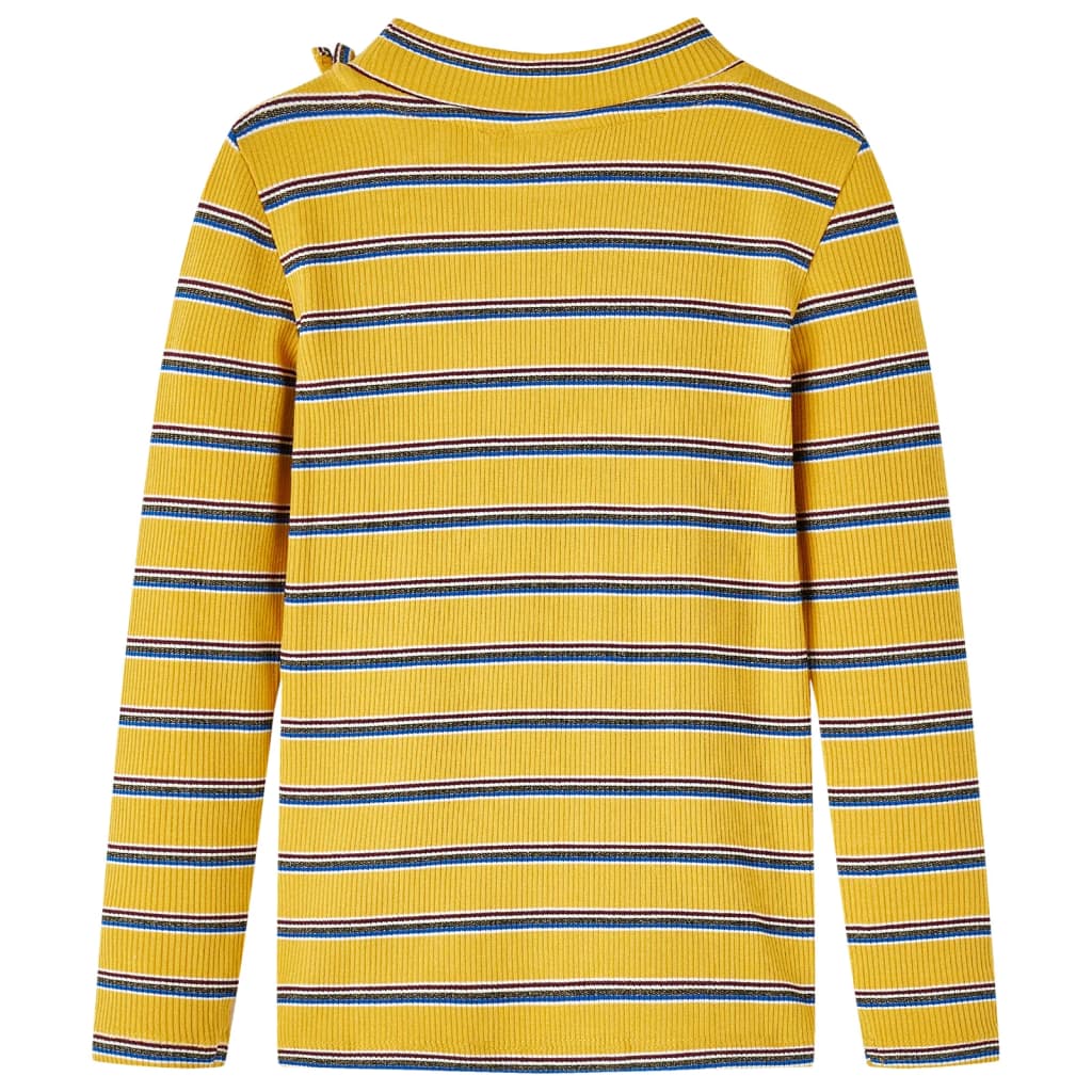 Vidaxl kindershirt met lange mouwen 140 okerkleurig