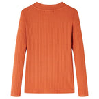 Vidaxl kindershirt met lange mouwen 104 oranjebruin