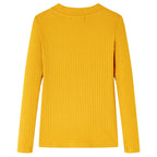 Vidaxl kindershirt met lange mouwen 92 okerkleurig