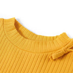 Vidaxl kindershirt met lange mouwen 92 okerkleurig