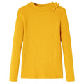 VidaXL Kindershirt met lange mouwen 128 okerkleurig