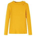 VidaXL Kindershirt met lange mouwen 128 okerkleurig