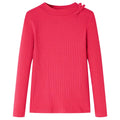 VidaXL Kindershirt met lange mouwen 140 felroze