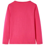 Vidaxl kindershirt met lange mouwen 140 felroze