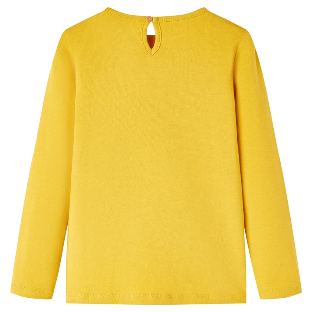 Vidaxl kindershirt met lange mouwen 116 okerkleurig