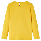 Vidaxl kindershirt met lange mouwen 116 okerkleurig