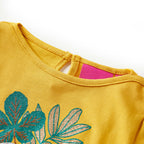 Vidaxl kindershirt met lange mouwen 116 okerkleurig