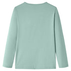 Vidaxl kindershirt met lange mouwen 128 middelmintkleurig