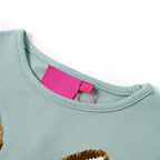 Vidaxl kindershirt met lange mouwen 128 middelmintkleurig