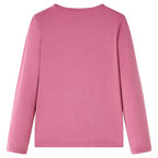 Vidaxl kindershirt met lange mouwen 104 frambozenkleurig