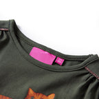 Vidaxl kindershirt met lange mouwen 92 kakikleurig