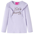Vidaxl kindershirt met lange mouwen 104 lichtlila