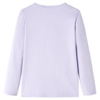 Vidaxl kindershirt met lange mouwen 140 lichtlila