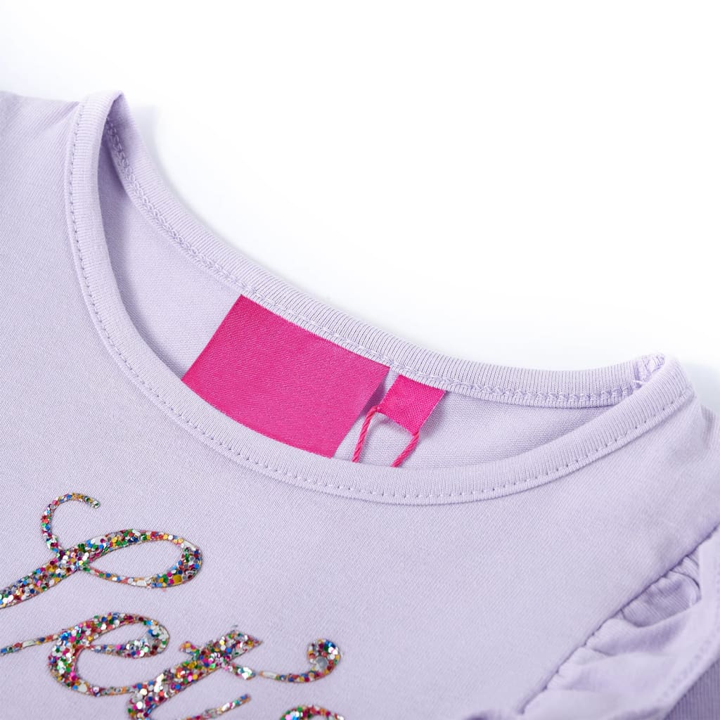 Vidaxl kindershirt met lange mouwen 140 lichtlila