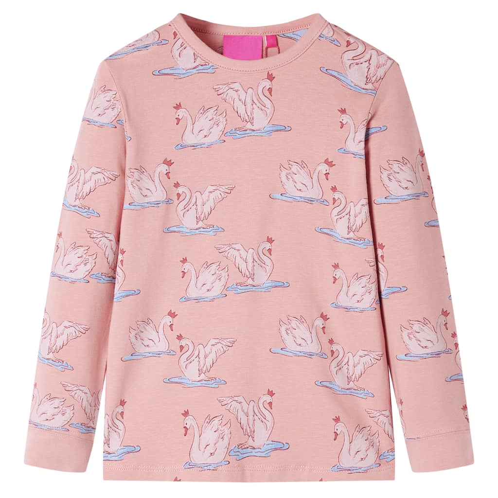 Vidaxl kinderpyjama met lange mouwen 128 lichtroze