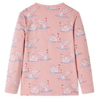 Vidaxl kinderpyjama met lange mouwen 128 lichtroze