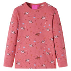 Vidaxl kinderpyjama met lange mouwen 128 oudroze