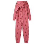 Vidaxl kinderonesie met capuchon 104 oudroze