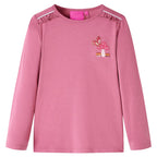 VidaXL Kindershirt met lange mouwen 116 frambozenkleurig