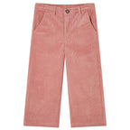 Vidaxl kinderbroek 92 ribfluweel oudroze