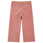 Vidaxl kinderbroek 92 ribfluweel oudroze
