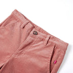 Vidaxl kinderbroek 92 ribfluweel oudroze