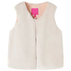 VidaXL Kinderjas 116 kunstvacht beige