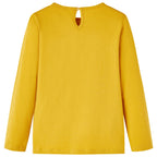 Vidaxl kindershirt met lange mouwen 140 okerkleurig