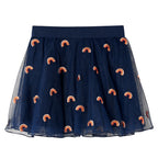 Vidaxl kinderrokje met tule 92 marineblauw