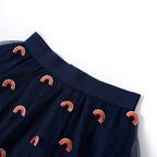Vidaxl kinderrokje met tule 92 marineblauw